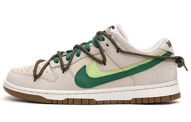 

Кроссовки Nike Dunk Skateboard Shoes Women's Low-Top Brown Green