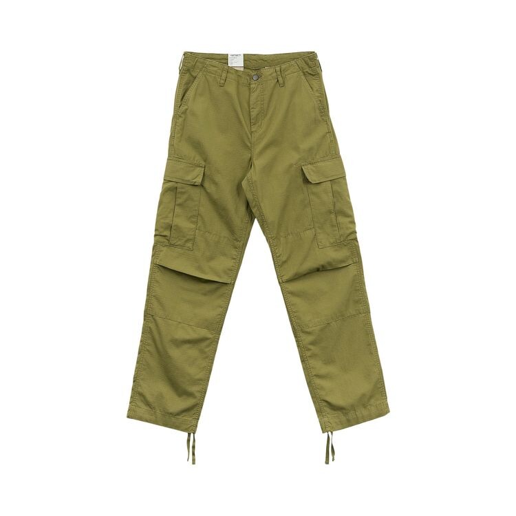 

Брюки Carhartt WIP Regular Cargo Pants Capulet Rinsed, зеленый