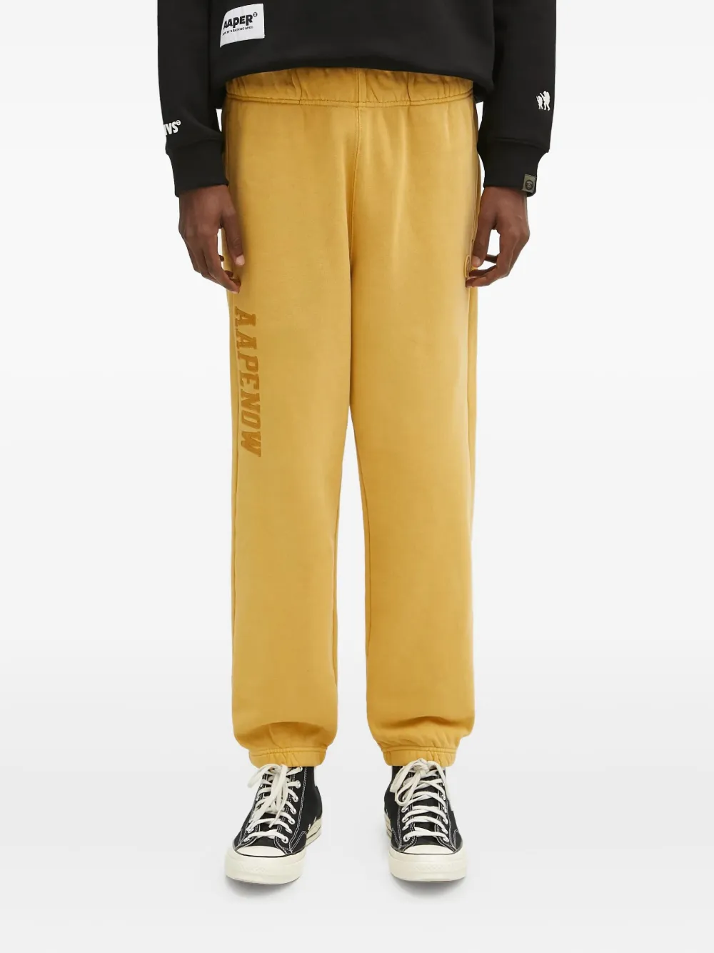 

Спортивные брюки с логотипом Aape Now AAPE BY *A BATHING APE, желтый