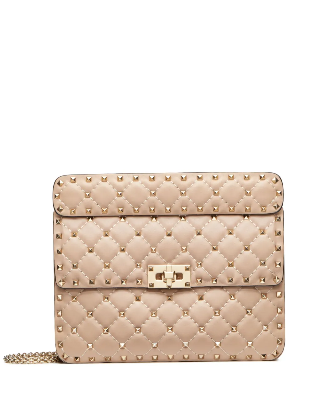 

Сумка на плечо Rockstud Spike среднего размера VALENTINO GARAVANI, розовый
