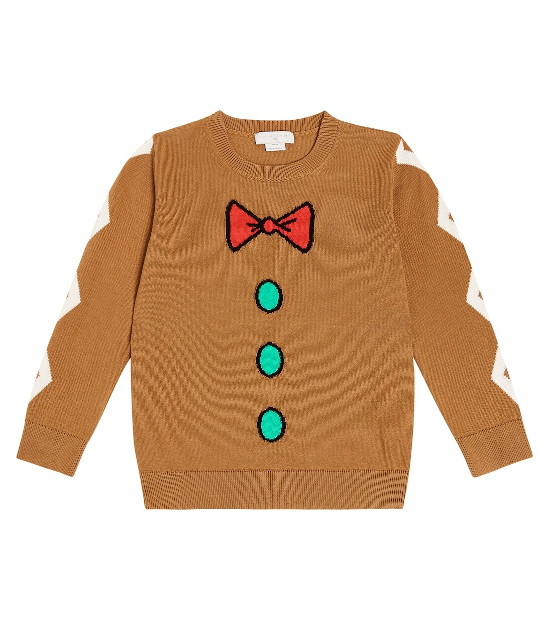 

Хлопковый свитер Stella McCartney Kids, бежевый