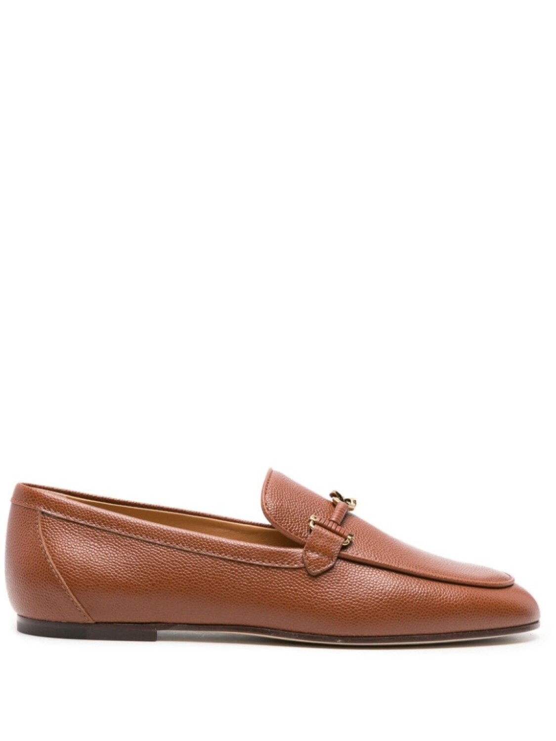 

Tod's лоферы с металлическим декором, коричневый