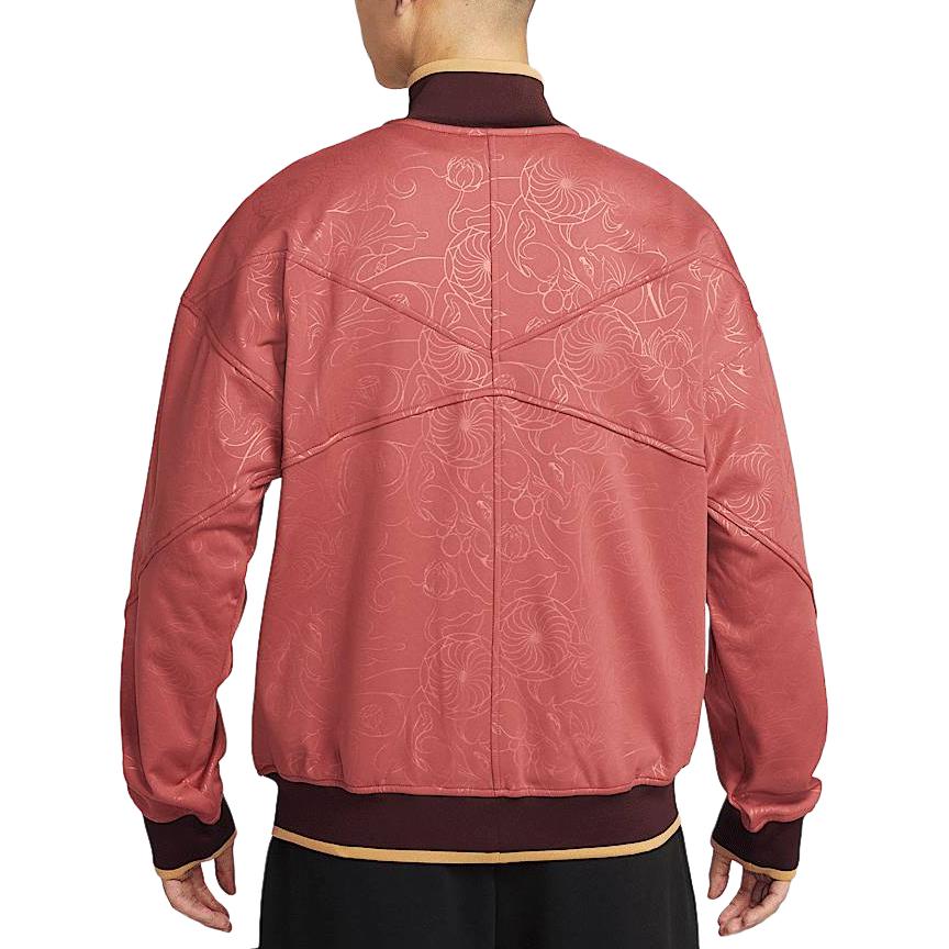 Nike Мужская куртка Dri Fit Academy SS25 Pro Anthem в цвете каньон рыжий апельсин/яркий бордовый красный/клубное золото, Canyon Rust Orange/Bright Burgundy Red/Club Gold — фото 3