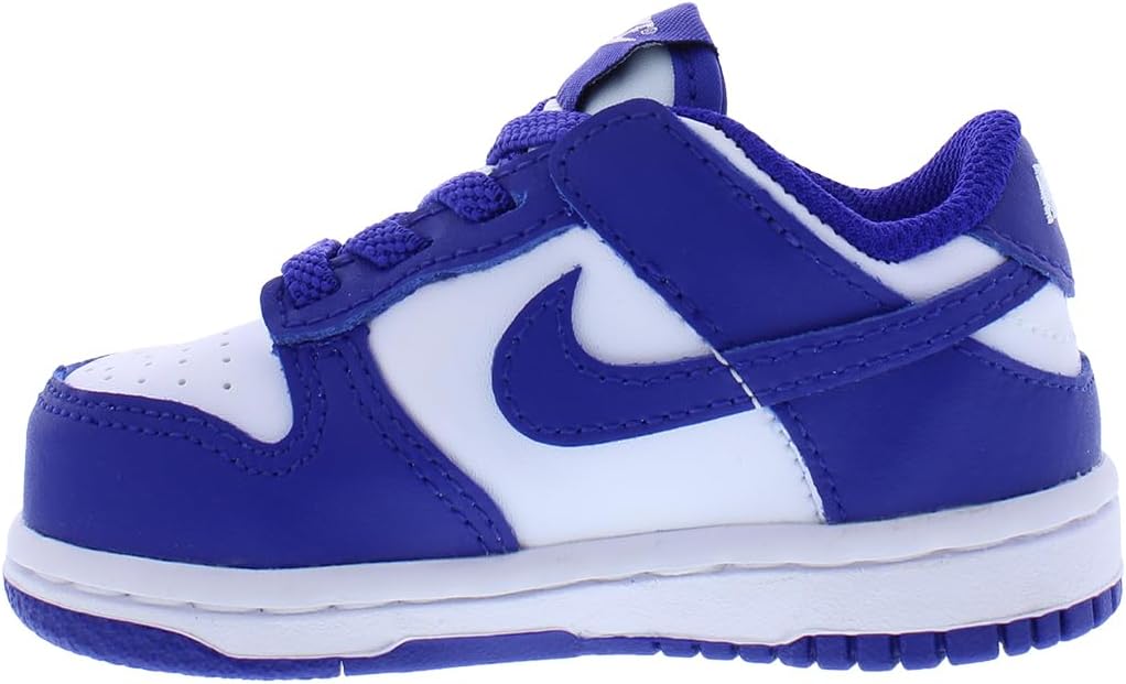 Кроссовки Nike Boys' Dunk Low SE, белый/синий — фото 3