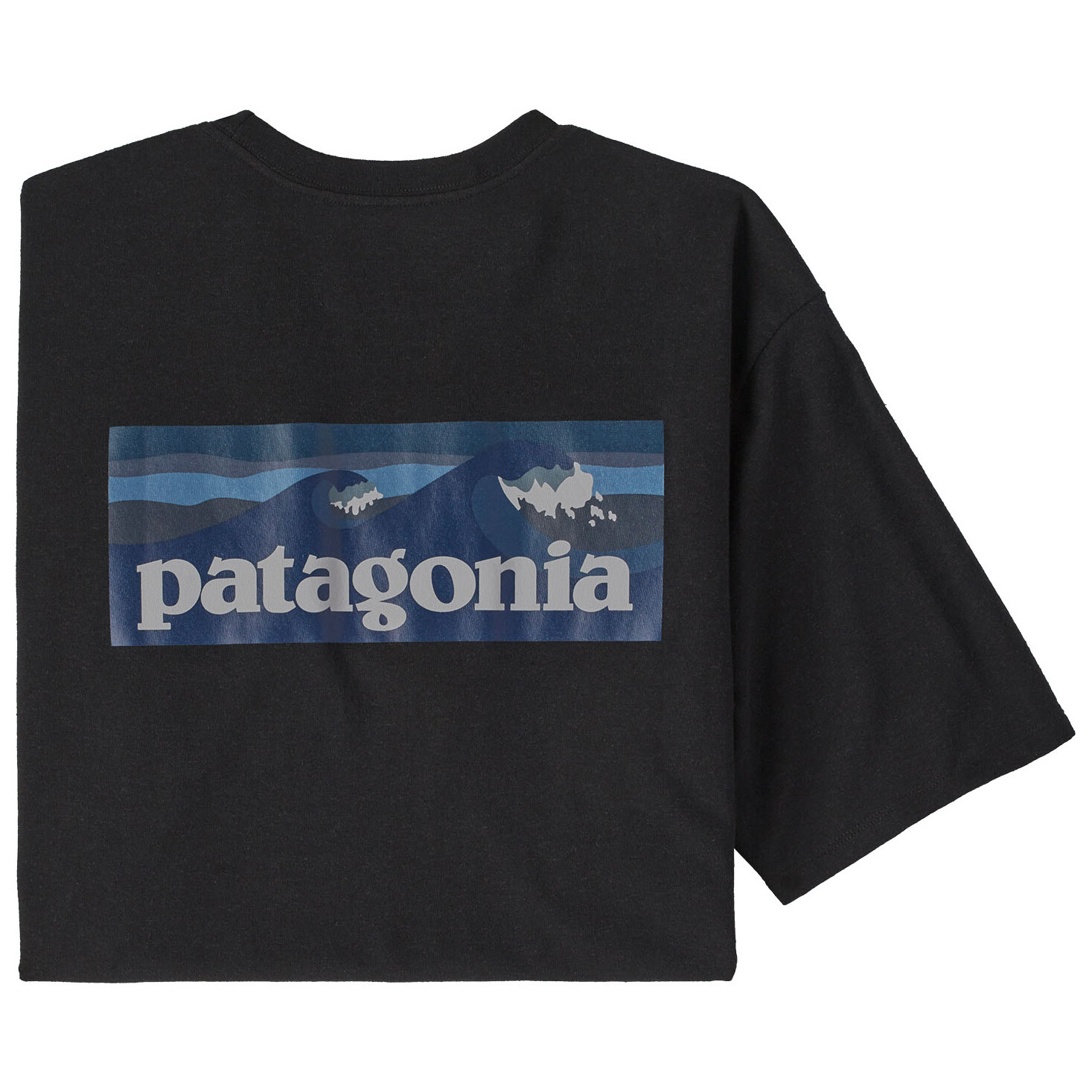 

Футболка Patagonia Boardshort Logo Pocket Responsibili, цвет Ink Black