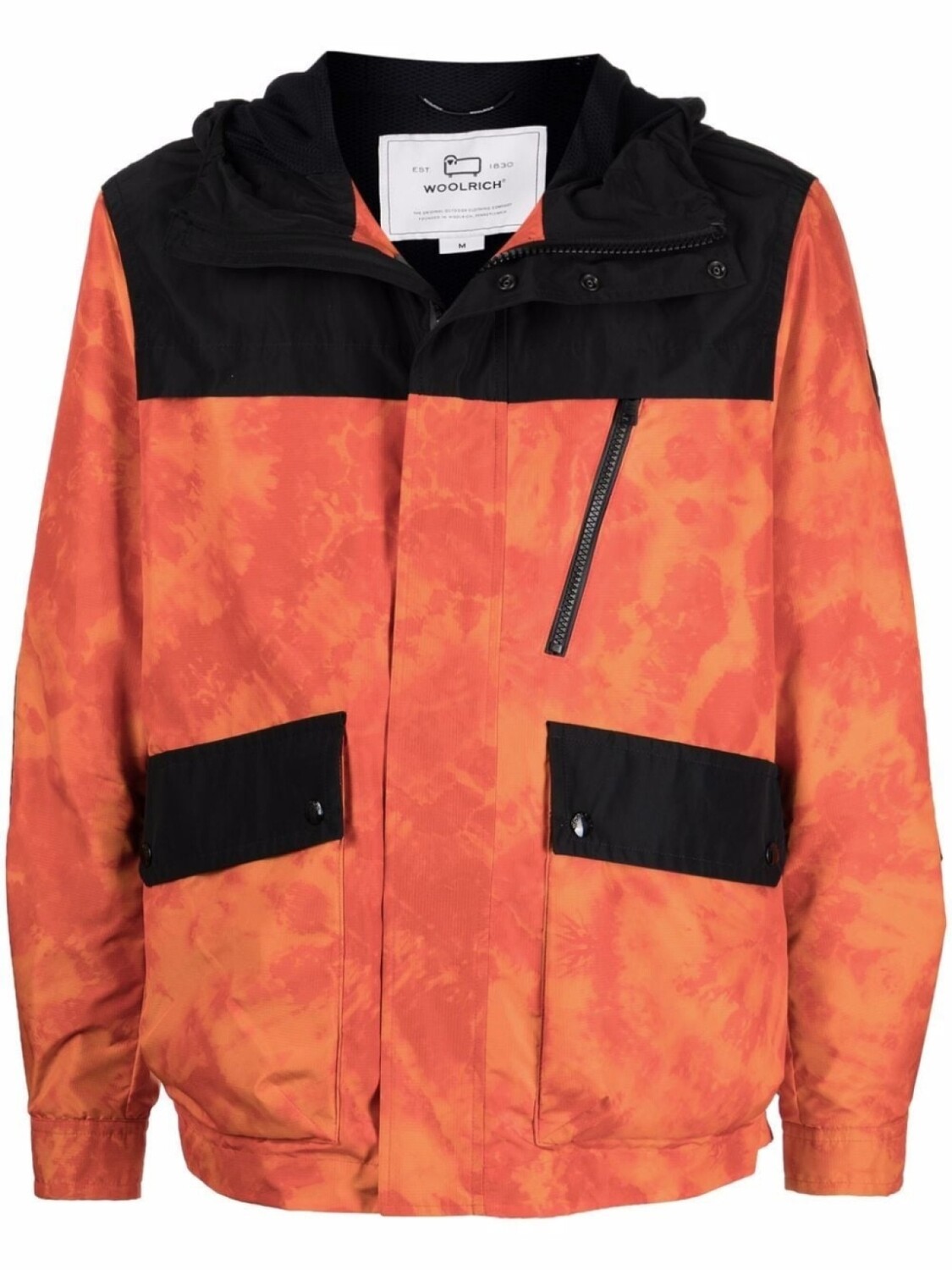 

Woolrich ветровка Trek с принтом тай-дай, оранжевый