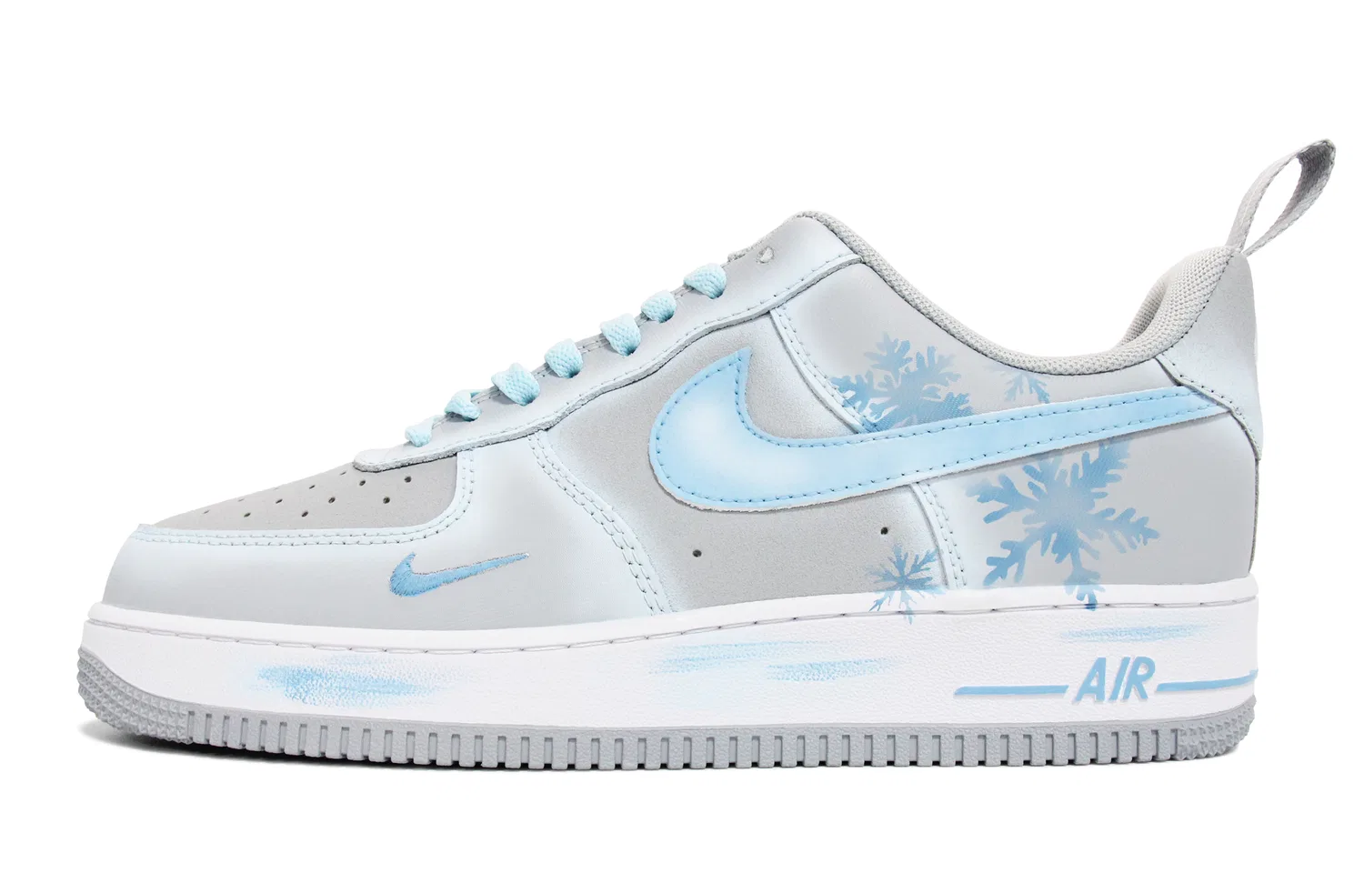 Кроссовки Nike Air Force 1 '07 Walking Planet серо-голубые