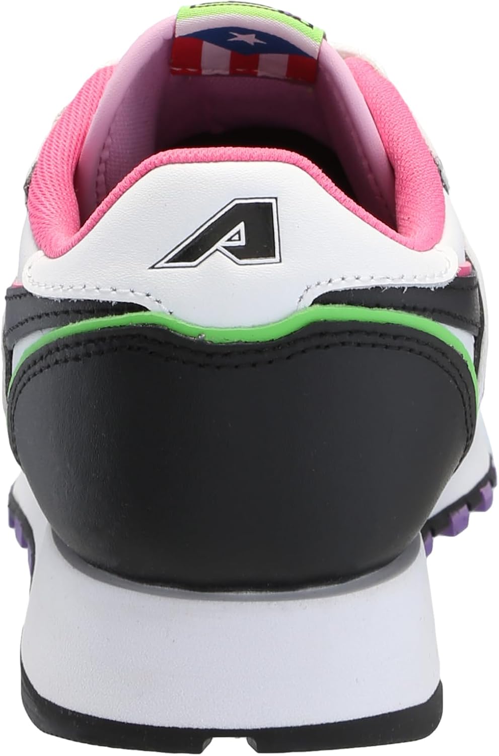 Кроссовки Reebok Classic Nylon (Little Kid), белый/черный/розовый — фото 3