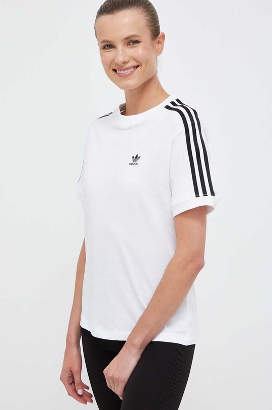 

Хлопковая футболка adidas Originals, белый