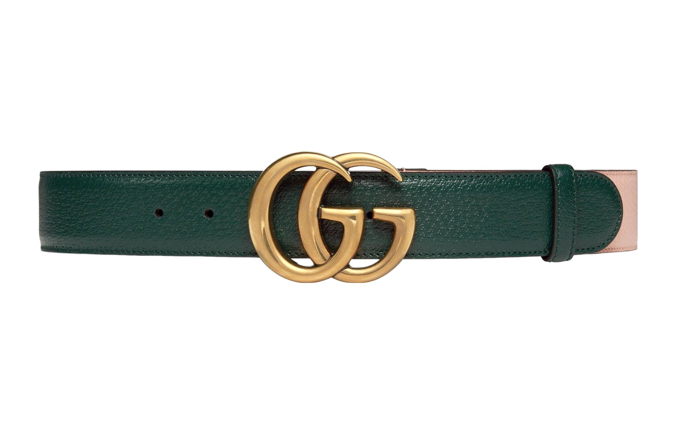 

GUCCI Кожаный женский ремень зеленый и розовый шириной 4 см, Green/Pink