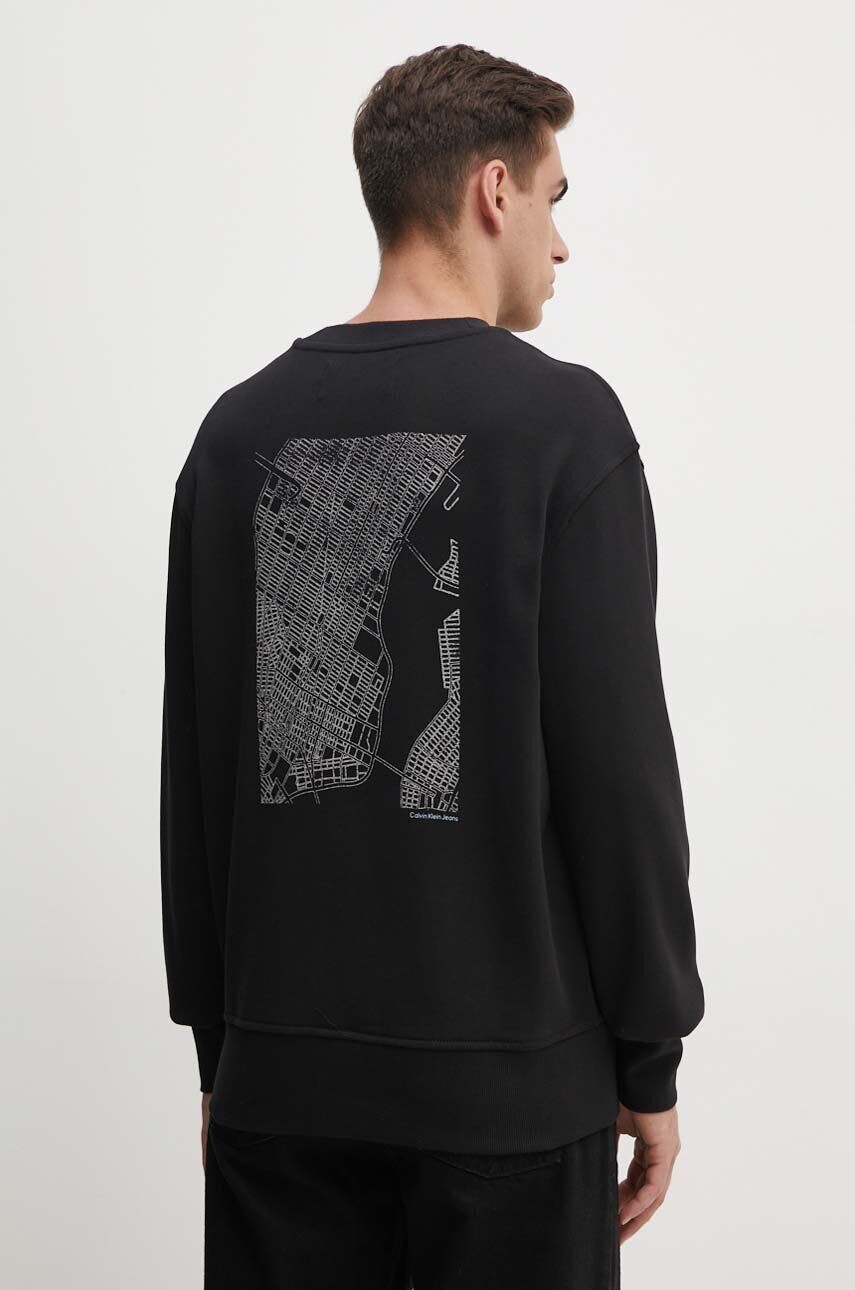 

Хлопковая толстовка Calvin Klein Jeans, черный