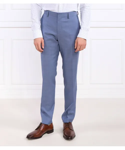 

Шерстяные брюки h-genius-mm-224 Slim fit Boss, синий