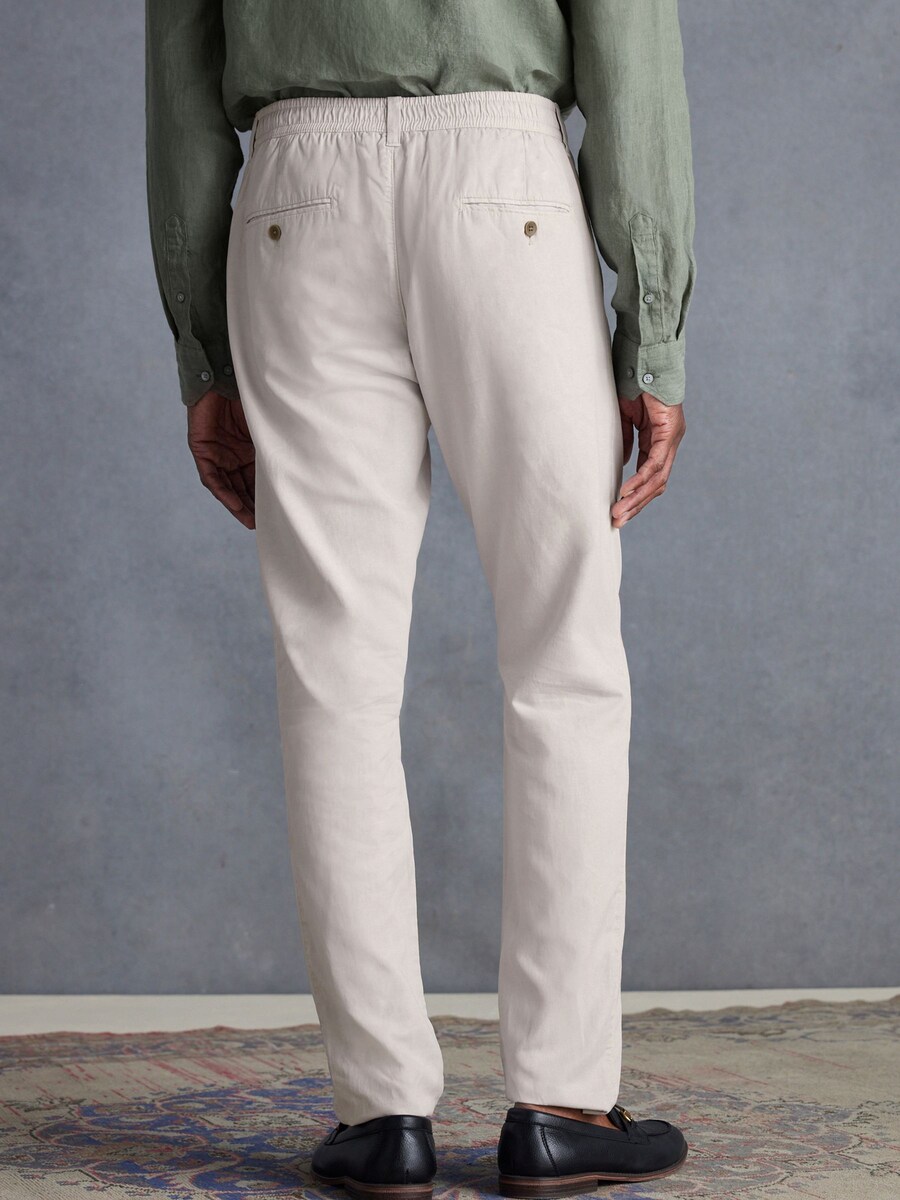Брюки чинос Next Slim fit Chino Pants, светло-серый — фото 2