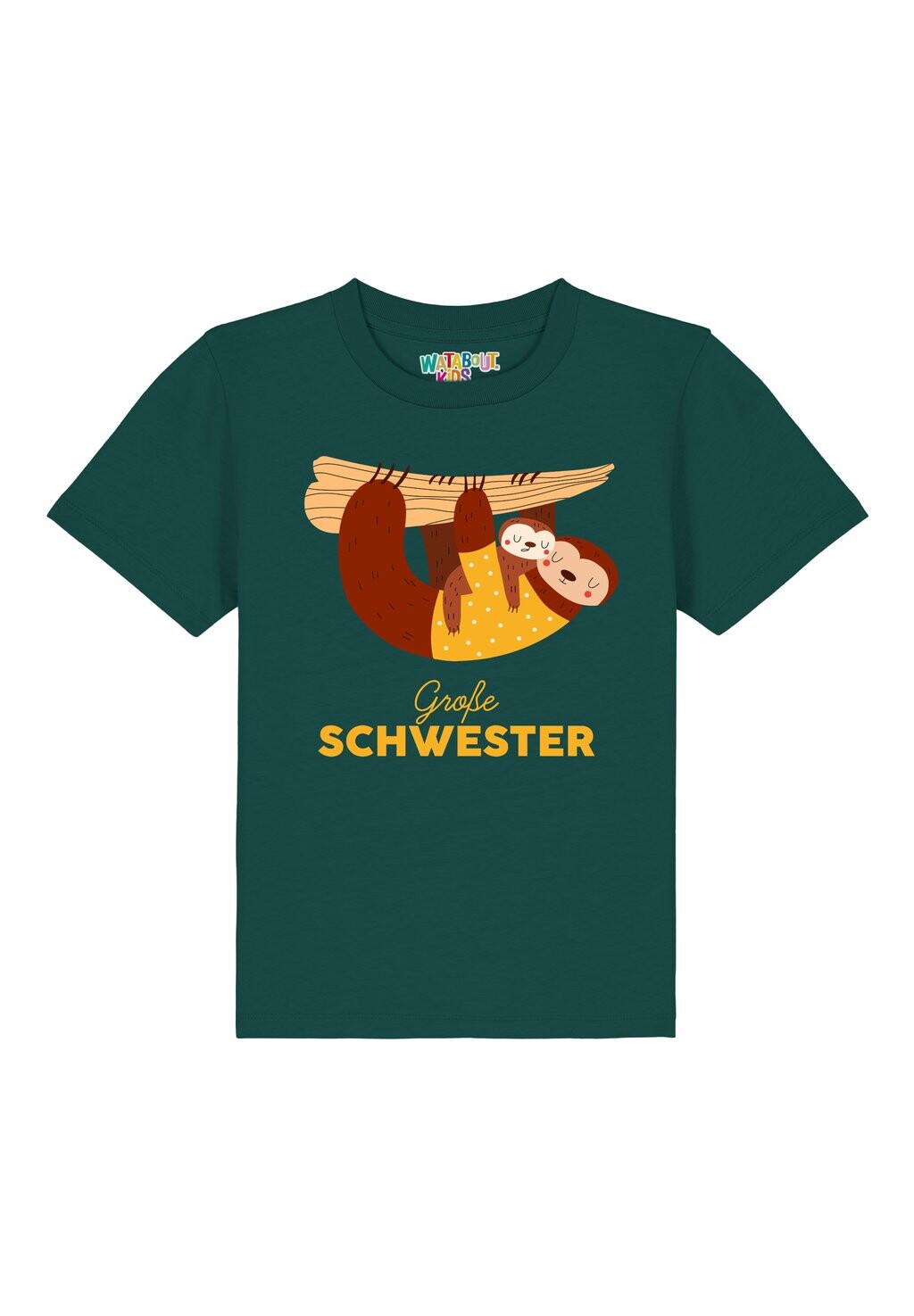 

Футболка с принтом FAULTIER GROSSE SCHWESTER Watapparel, цвет glazed green