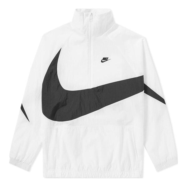 

Куртка Nike Swoosh Half-Zip Jacket 'White Black', белый