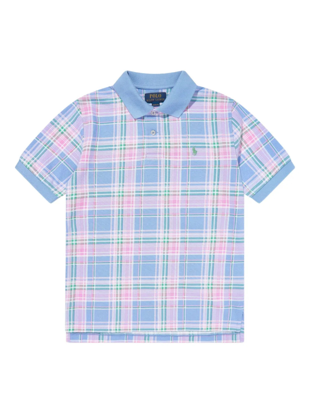 

Рубашка-поло в клетку POLO RALPH LAUREN KIDS, синий