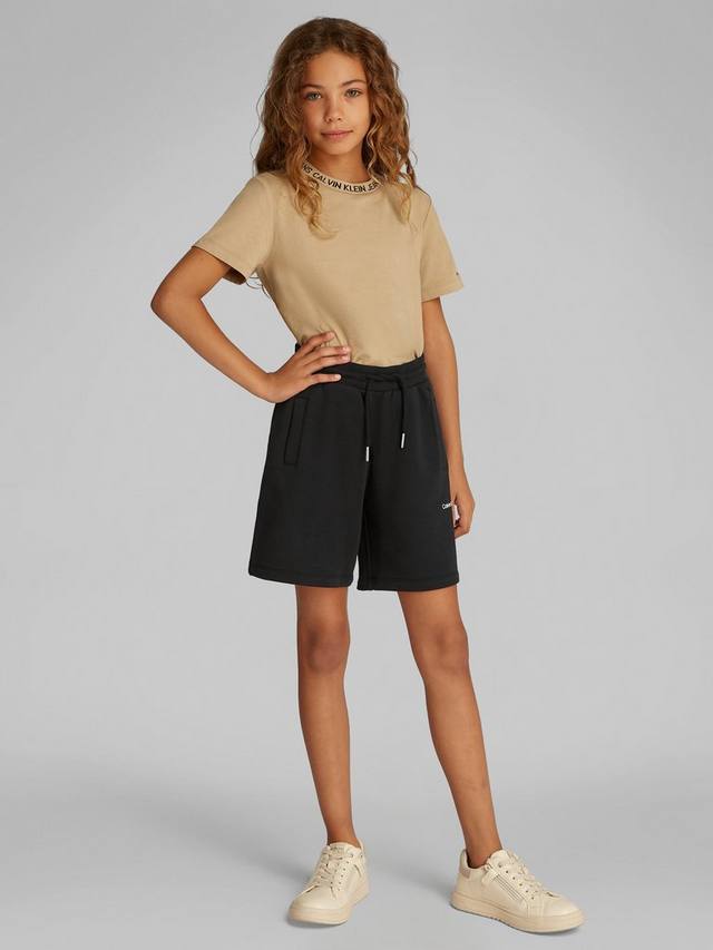 

Детские шорты-джоггеры с логотипом Calvin Klein, Black