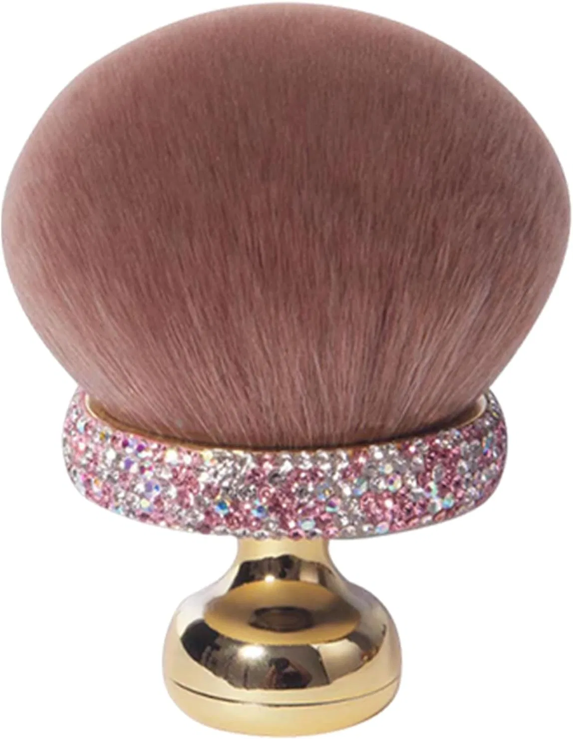 Кисть для макияжа Mushroom, синтетический ворс, розовая