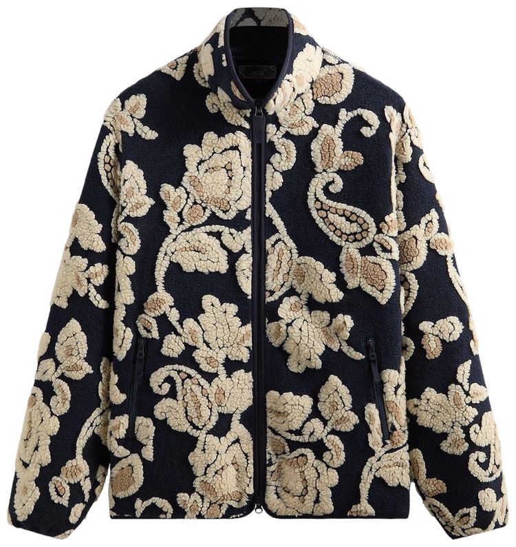 

Куртка Kith Paisley Vine Sherpa Harper Jacket, черный