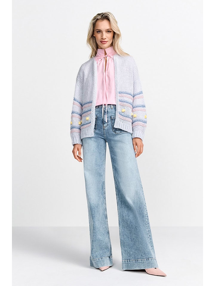 

Rich & Royal Кардиган светло-голубого/розового цвета