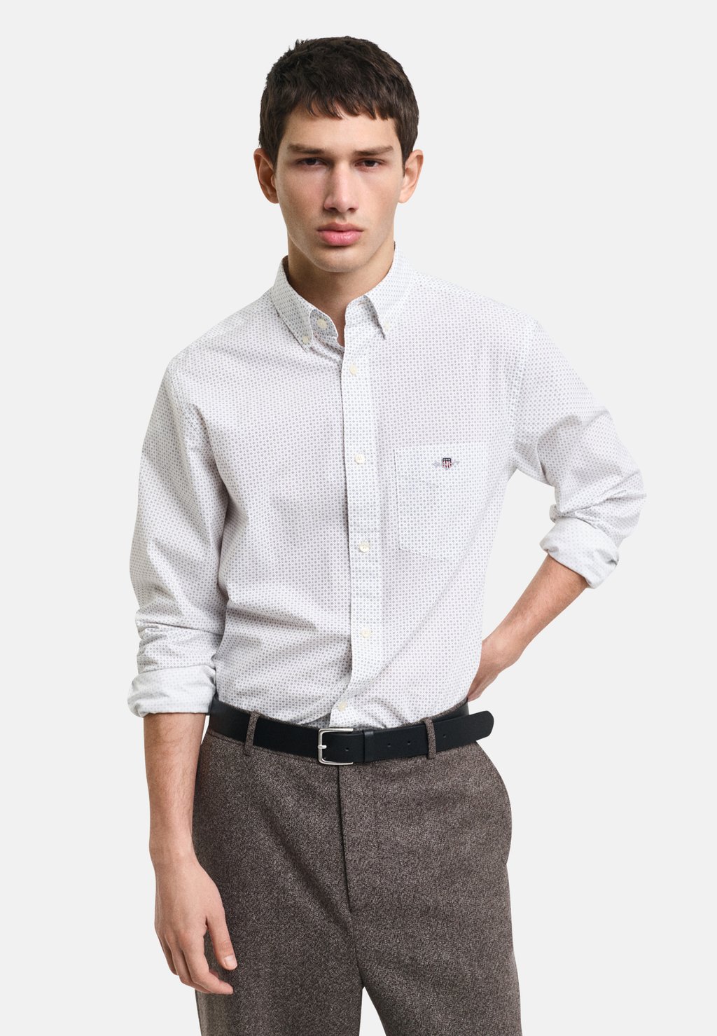 

Рубашка REGULAR FIT GANT, слоновая кость