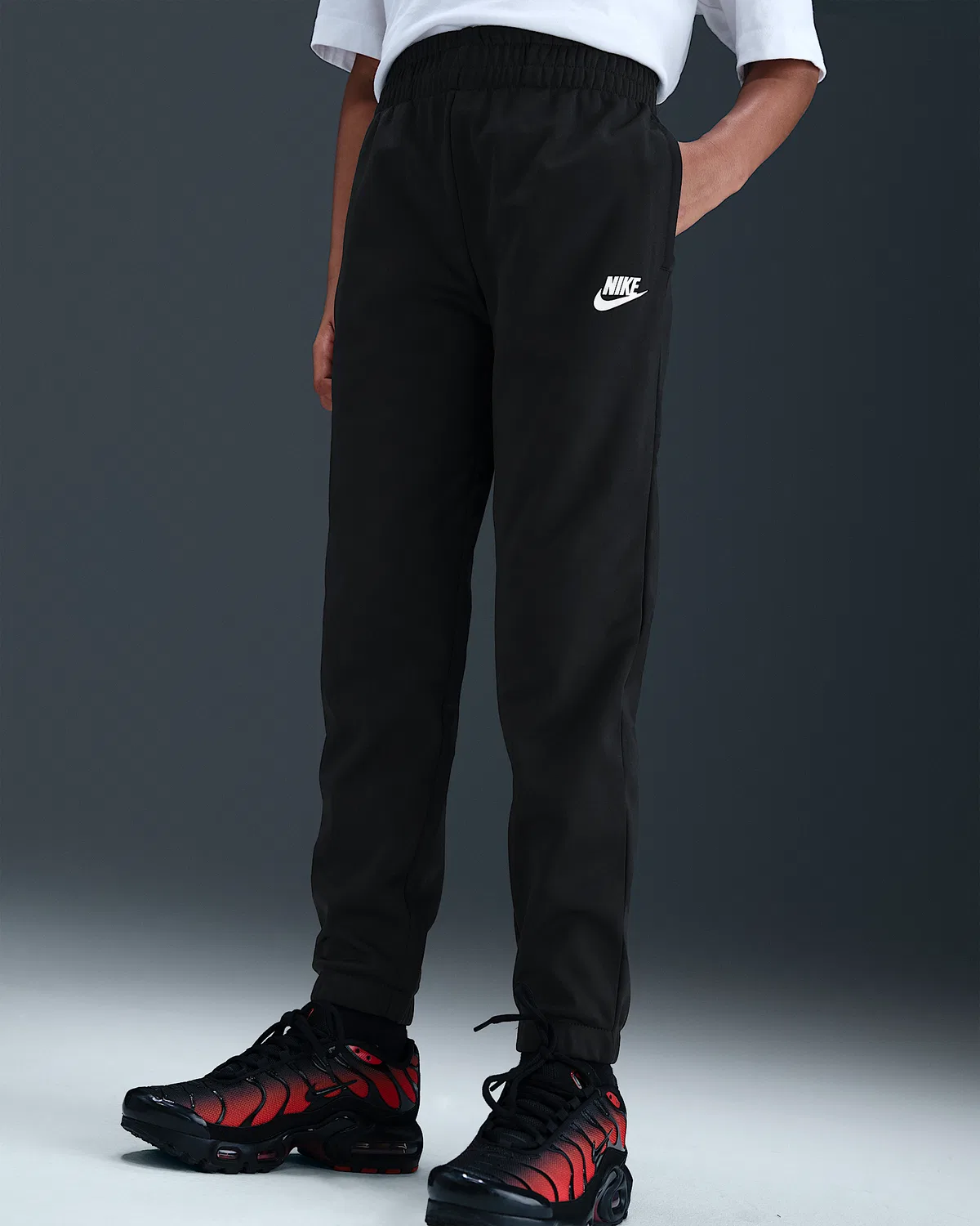 Детский спортивный костюм Dri-FIT Nike Sportswear, Black/Black/White — фото 4
