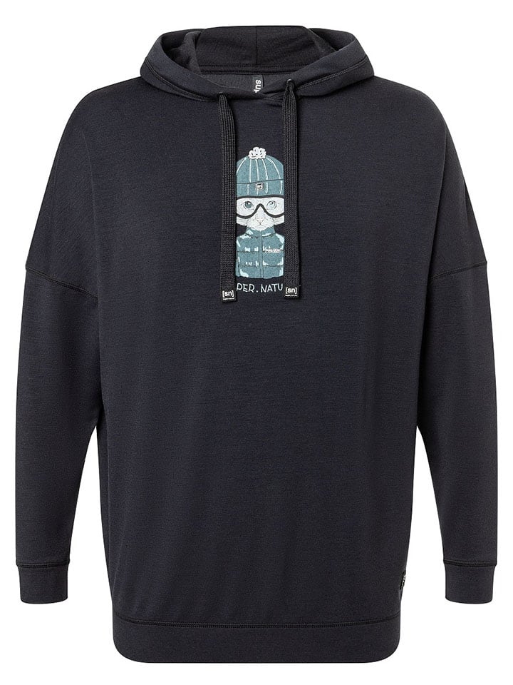 

Толстовка с капюшоном super.natural, черный