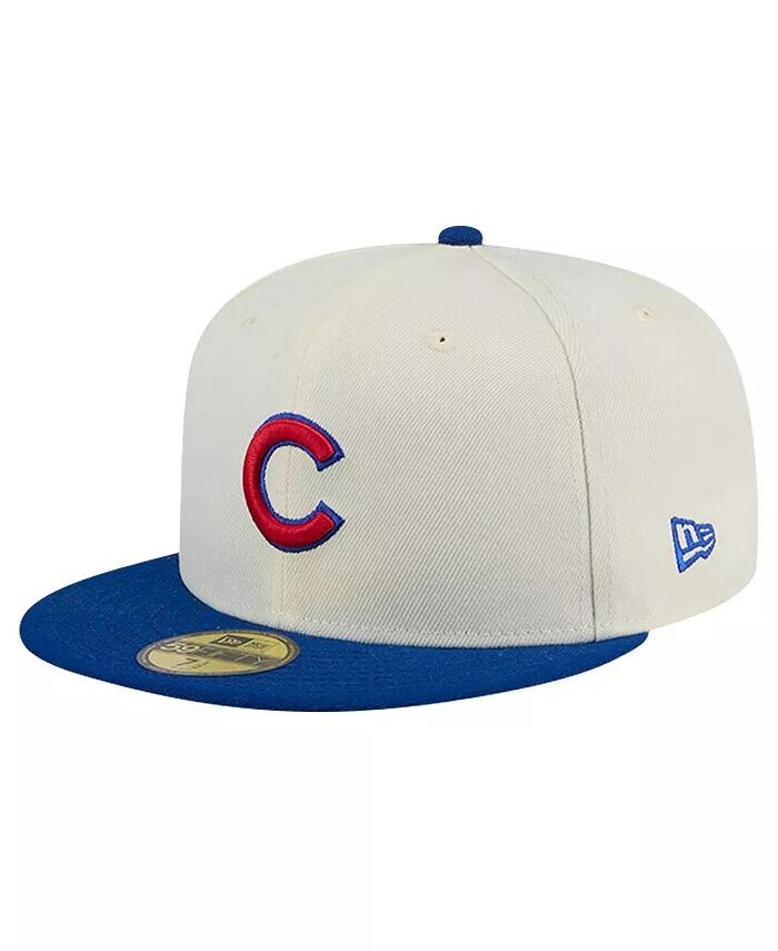 

Мужская кремовая кепка Chicago Cubs Evergreen Chrome 59Fifty New Era, бежевый