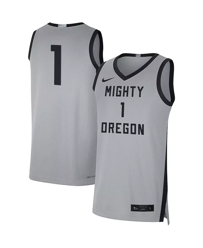 

Мужская баскетбольная майка Oregon Ducks Limited 21 Nike, серый
