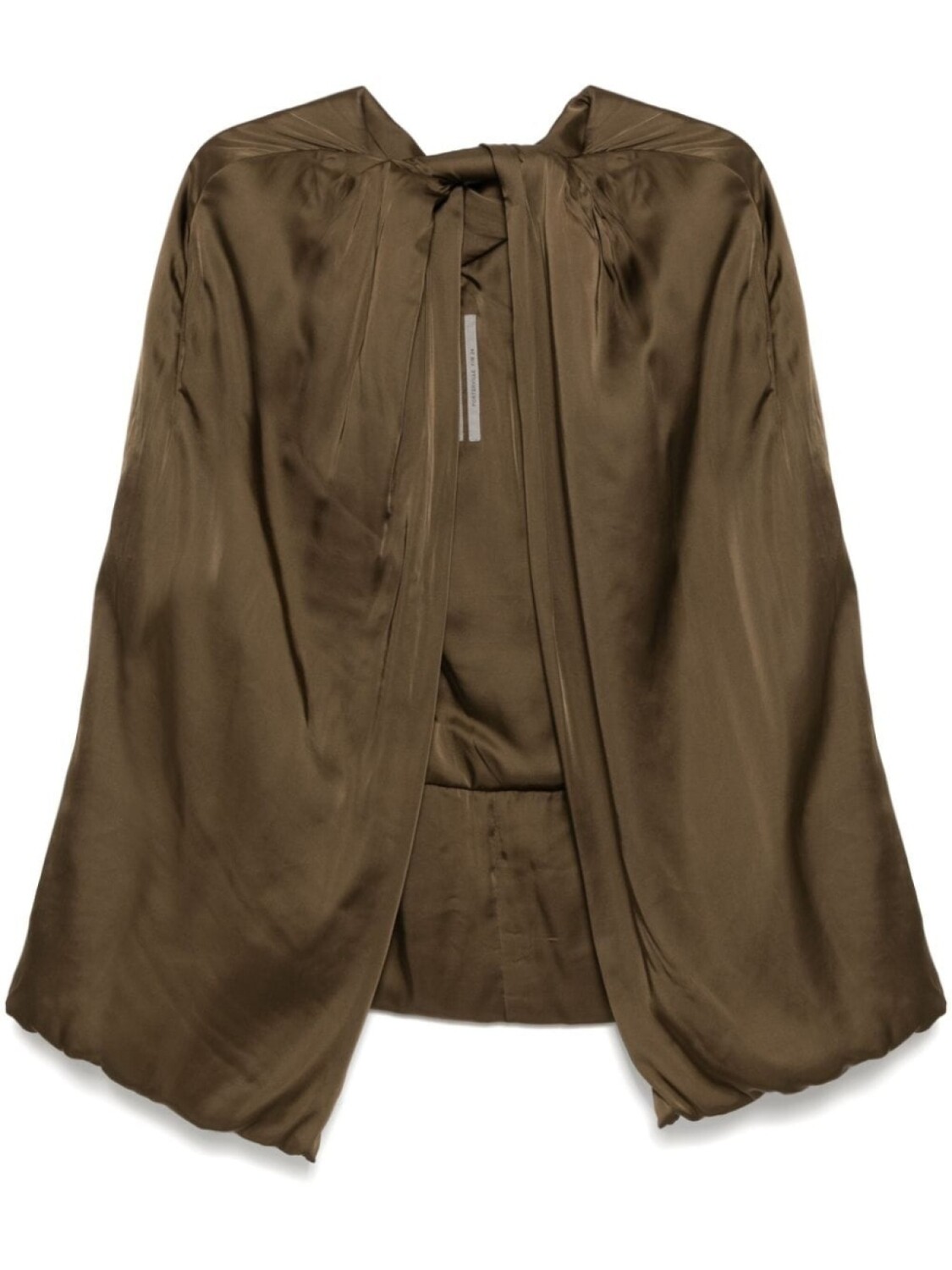 

Дутый кейп Porterville Rick Owens, коричневый