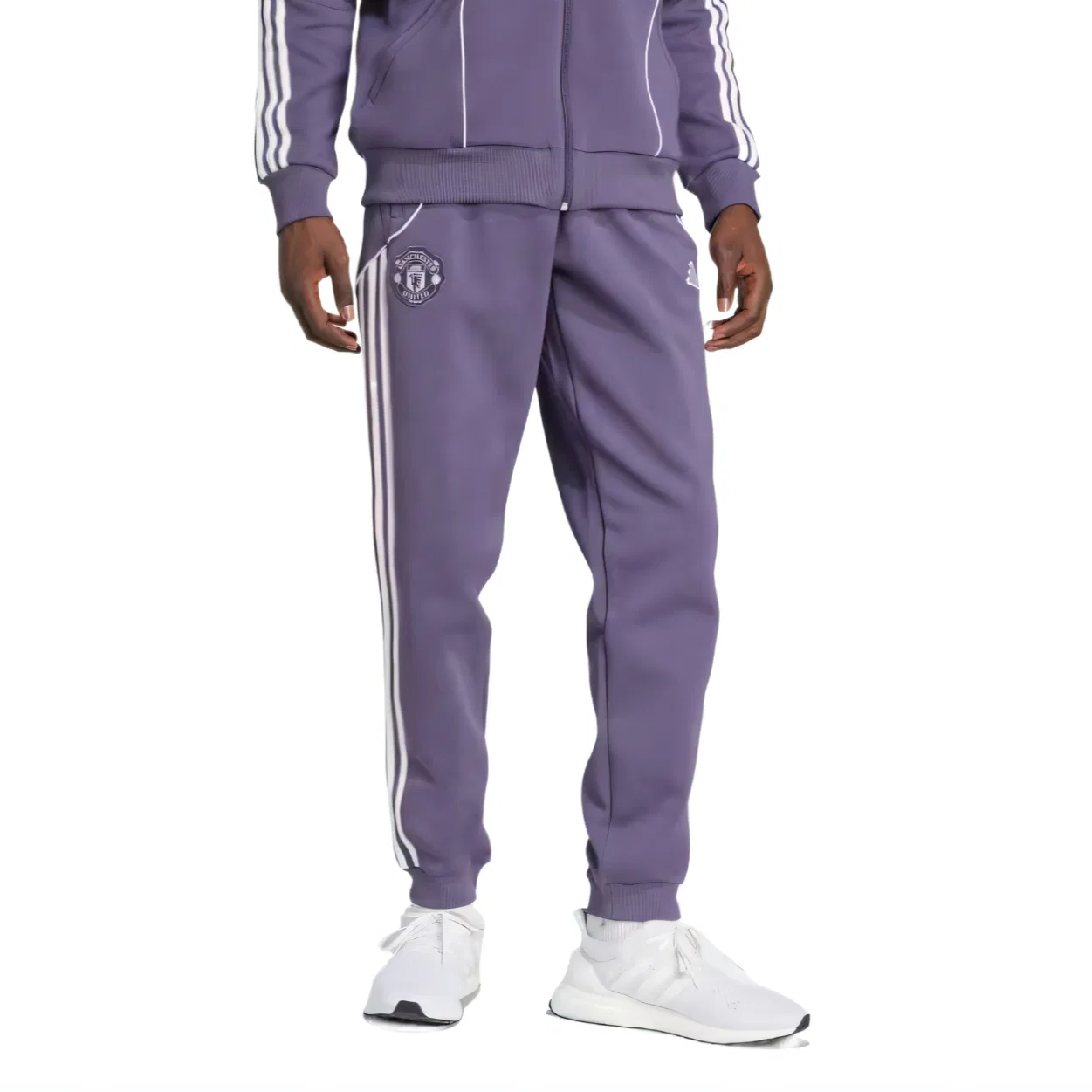 Спортивные штаны Manchester United Adidas, Purple/White — фото 2