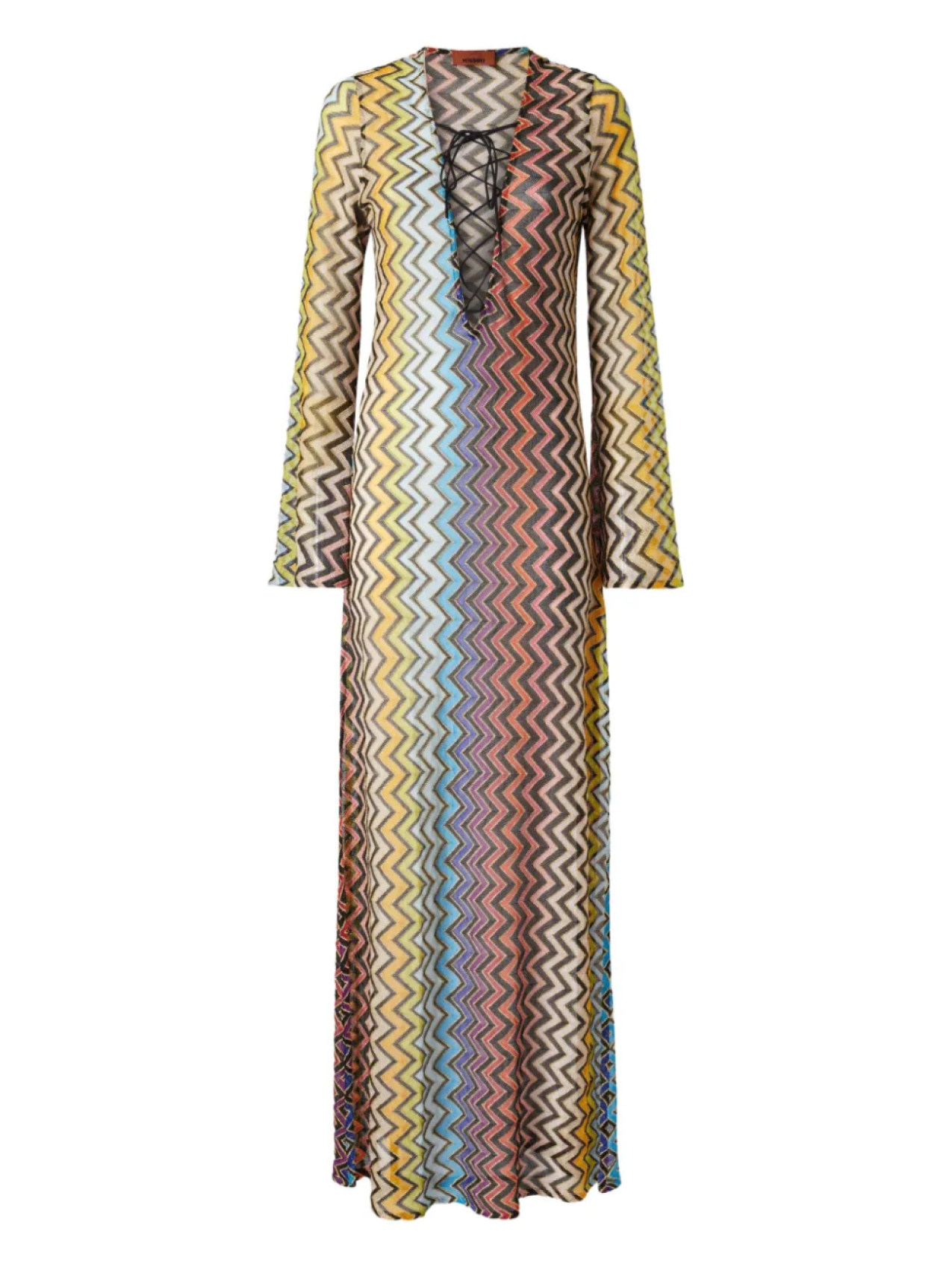 

Платье с узором зигзаг Missoni, желтый