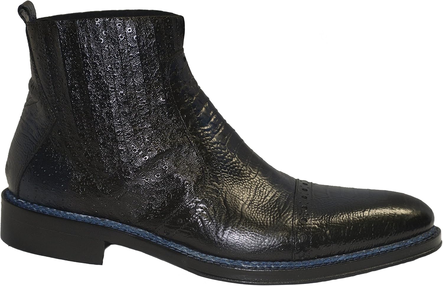 

Jo Ghost 237M итальянские морские синие ботильоны на молнии