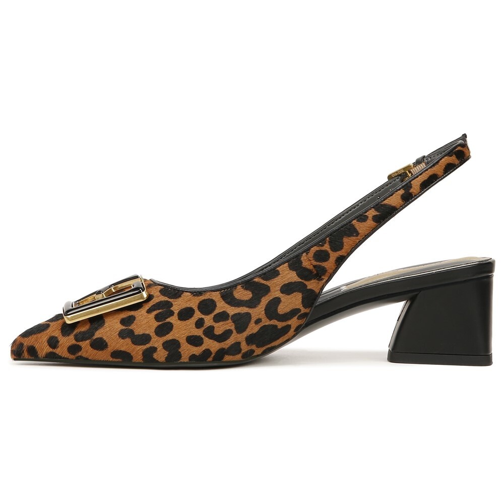 Женские туфли-лодочки Racer 5 с ремешком на пятке Franco Sarto, цвет leopard print — фото 4