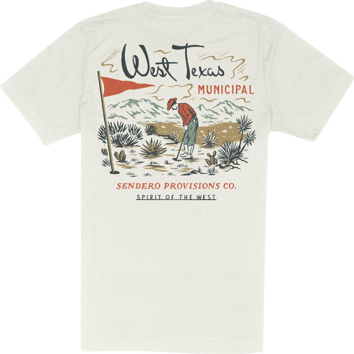 

Футболка West texas municipal Sendero Provisions Co., белый
