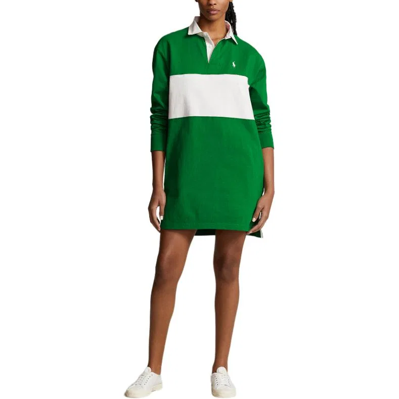 Платье с длинным рукавом Polo Ralph Lauren Slope Green — фото 3