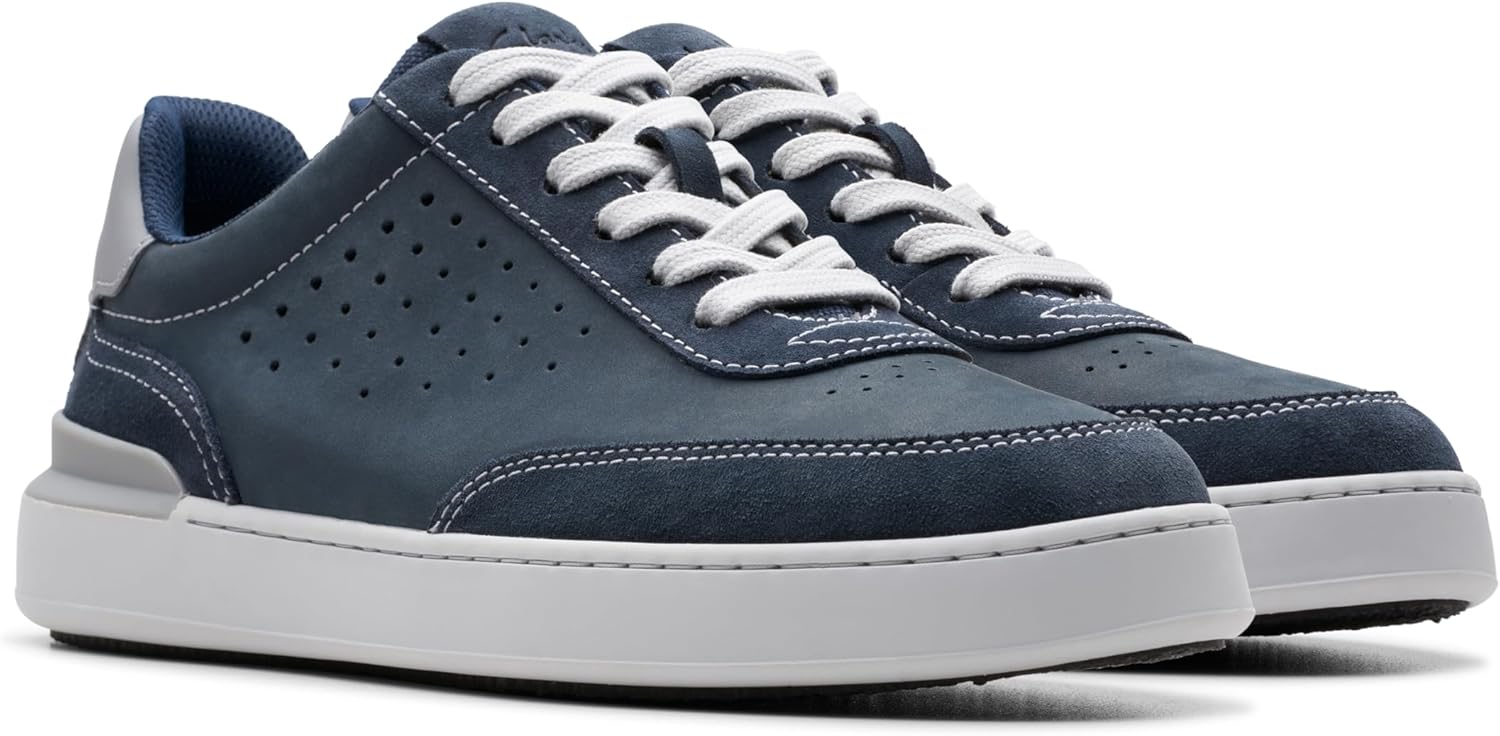 Мужские кроссовки Clarks Courtlite Run, Navy Nubuck — фото 4