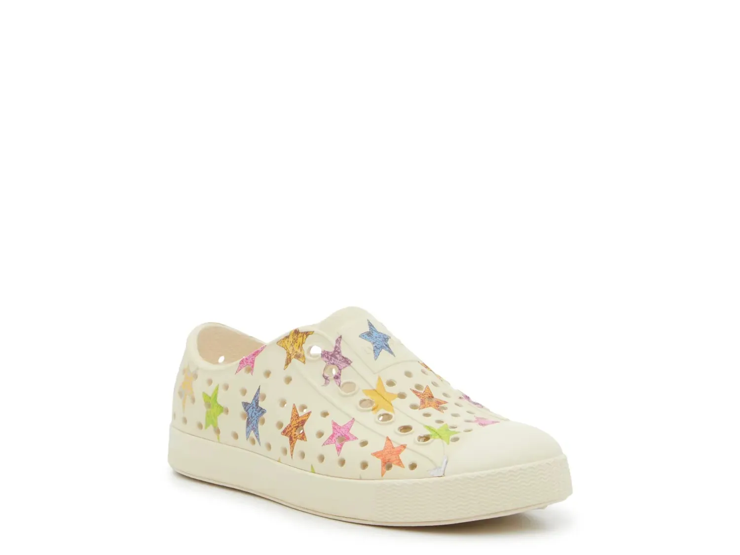 

Кроссовки Native Jefferson Slip-On — детские, цвет слоновой кости/многоцветный
