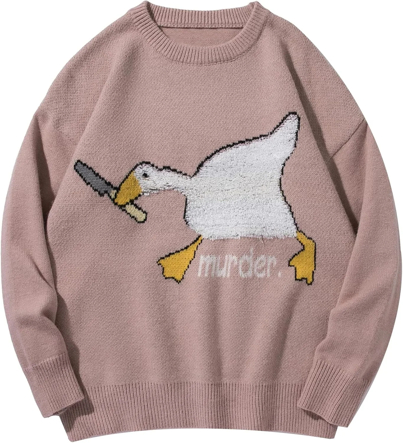 

Flygo мужской свитер с утками в стиле Harajuku