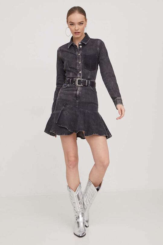

Джинсовое платье Karl Lagerfeld Jeans, серый