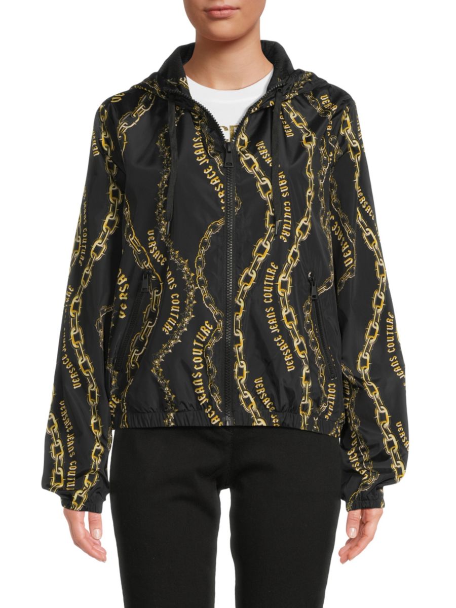 

Ветровка с капюшоном и логотипом Chain Versace Jeans Couture, цвет Black Gold, Черный, Ветровка с капюшоном и логотипом Chain Versace Jeans Couture, цвет Black Gold