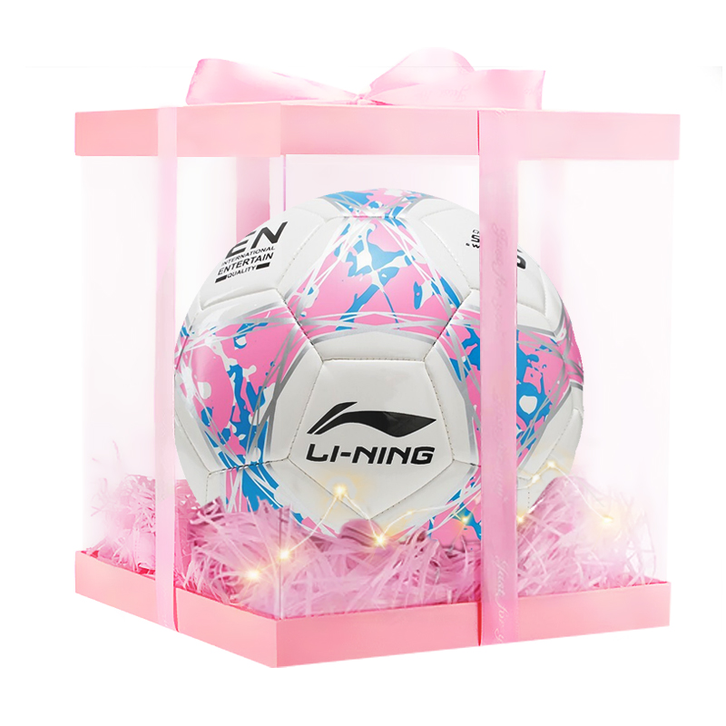 

LINING Размер 35 560 мм, № 4, 635 660 мм; размер 5, 685 690 мм футбольный мяч TPU детский белый светло-голубой розовый