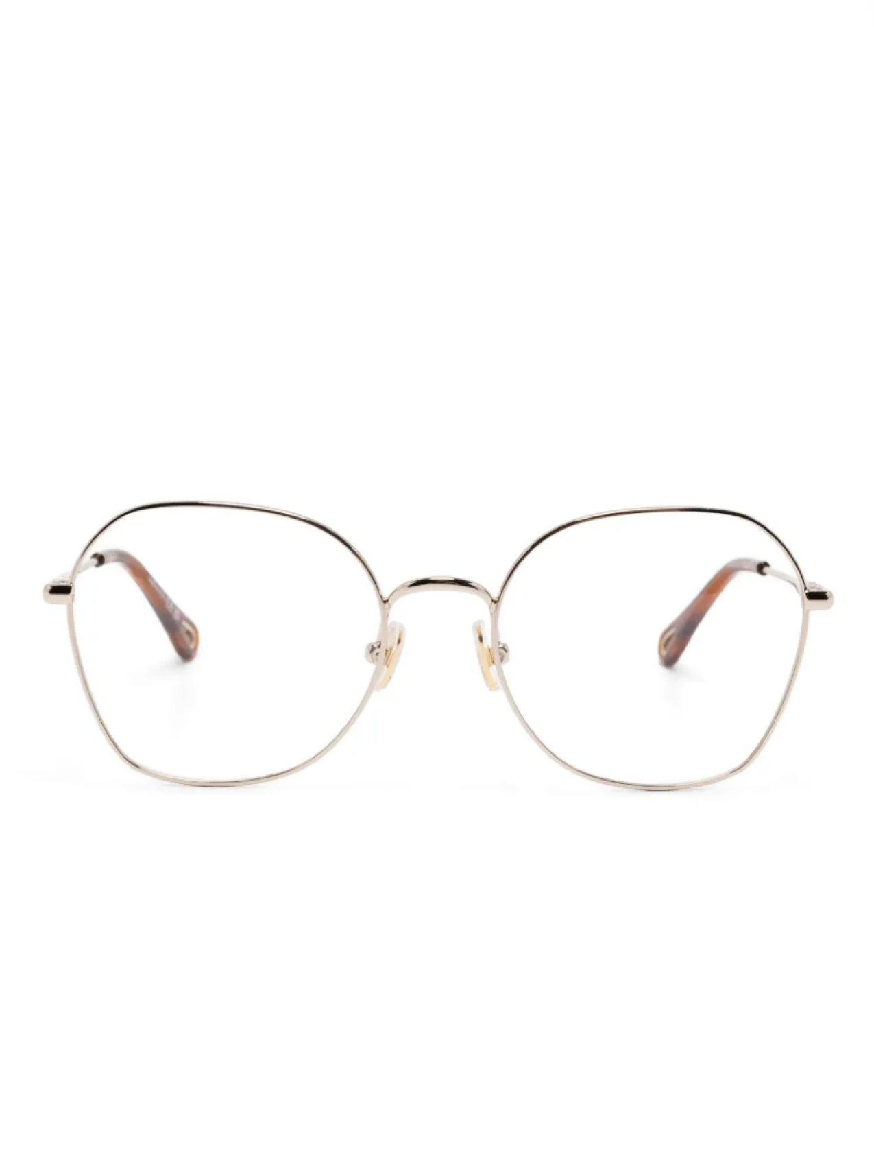 

Очки в круглой оправе Chloé Eyewear, золотой
