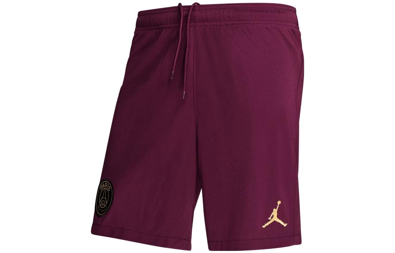 

Qiaodan X Paris Saint Germain повседневные шорты мужские бордовые Jordan, цвет Burgundy