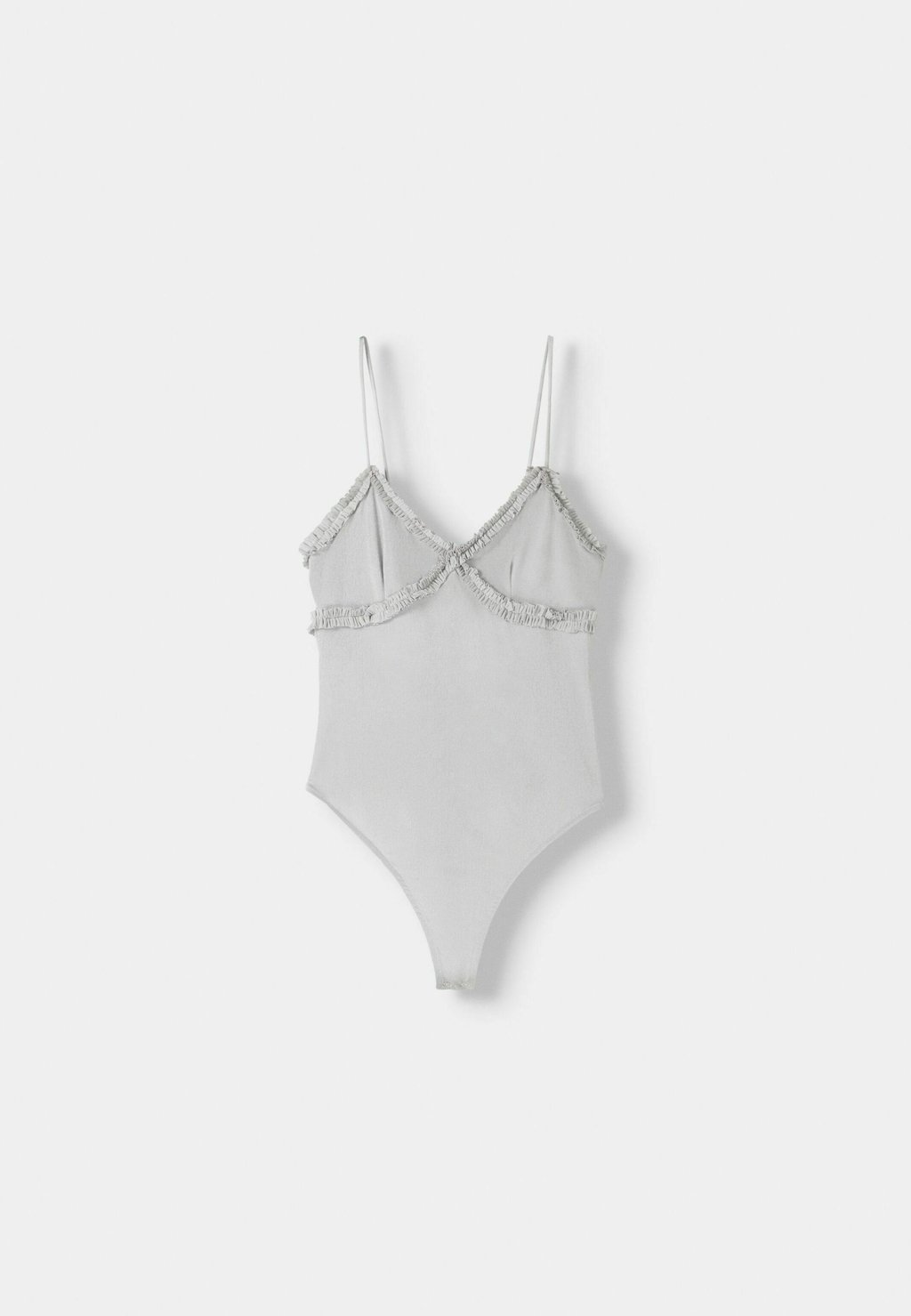 

Топ Bershka, серебристый