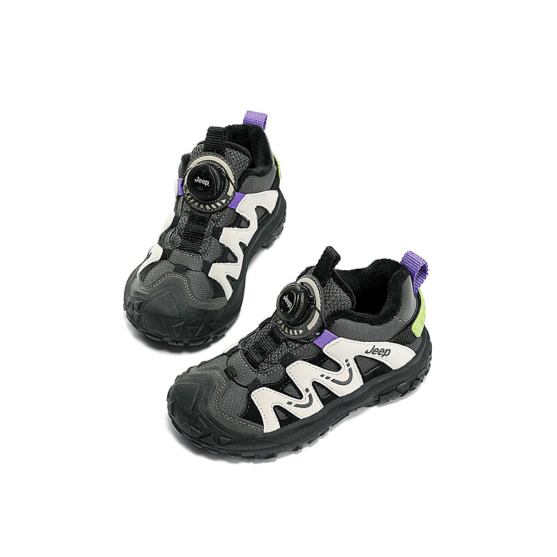 Детские кроссовки Kids Low-top Black Jeep, слоновая кость/черный — фото 4