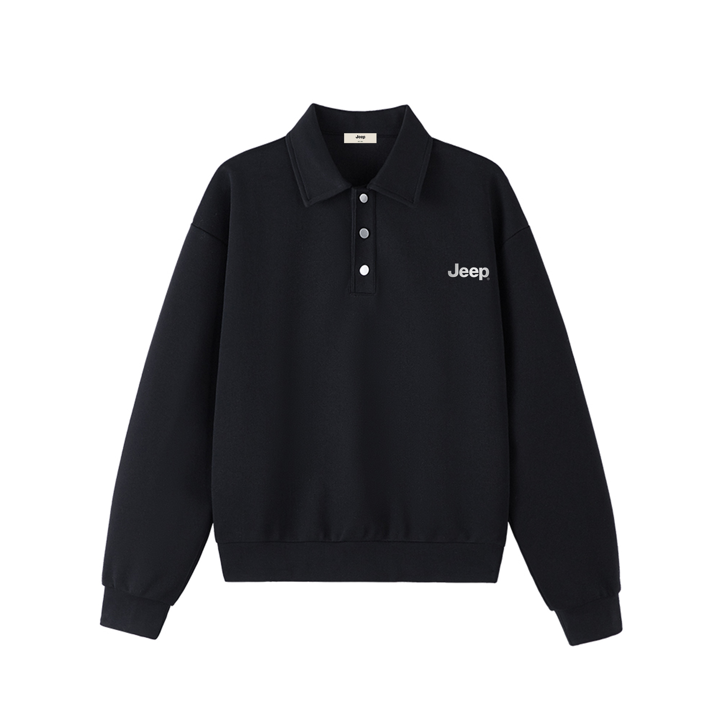 

Свитшот Unisex Polo Collar Moderate Jeep, pure черный