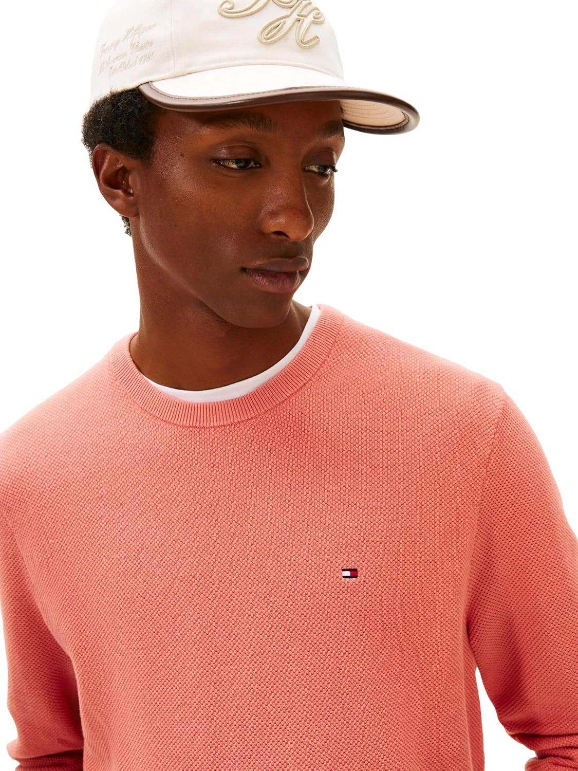 Свитер с круглой горловиной Tommy Hilfiger для мужчин, Camellia Blush — фото 2