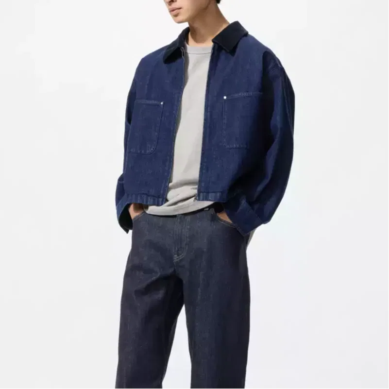 Джинсовая куртка Navy Blue UNIQLO — фото 4
