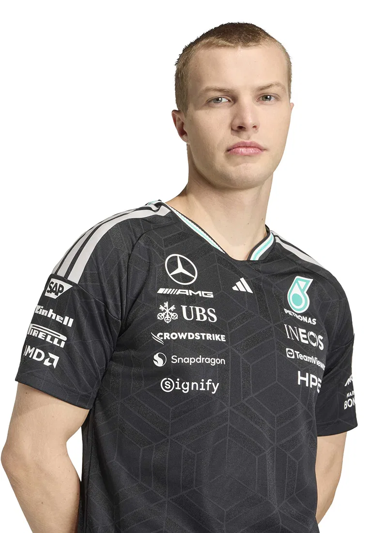 Футболка с коротким рукавом, Formula 1, Mercedes-AMG Petronas Adidas, черный — фото 3